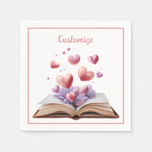 Servilleta De Papel Libro De Corazones