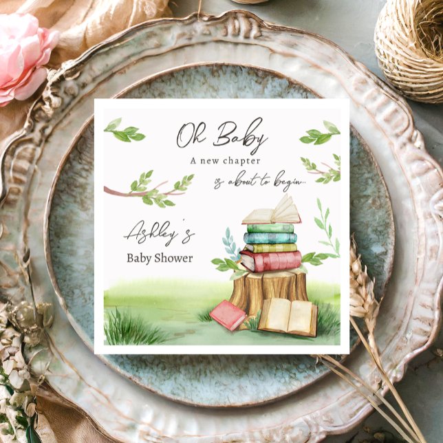 Servilleta De Papel Libro de historietas Baby Shower Libros Nuevo capí (Subido por el creador)