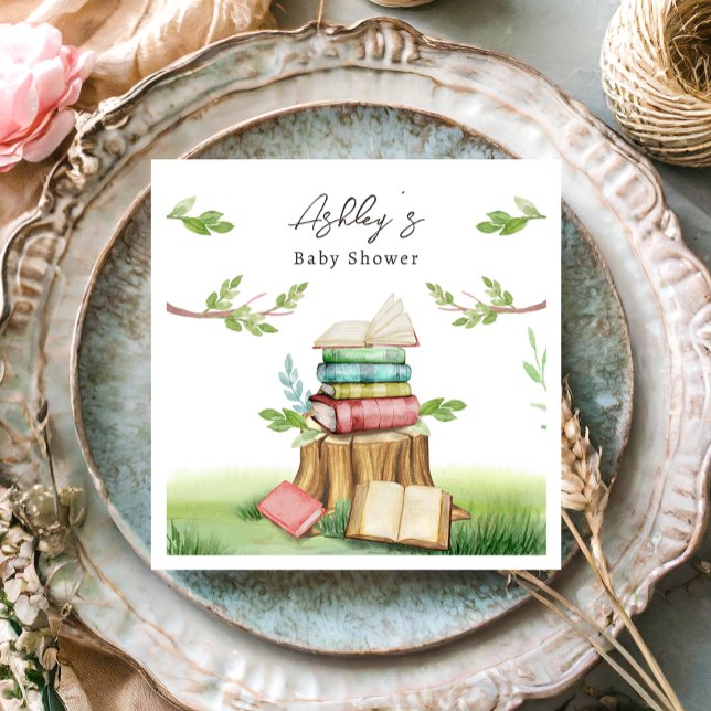 Servilleta De Papel Libro de historietas Baby Shower Libros Nuevo capí (Subido por el creador)