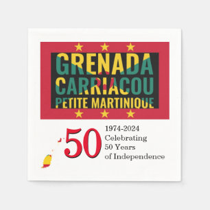 Servilleta De Papel Libro de la independencia de los 50 años de 2024