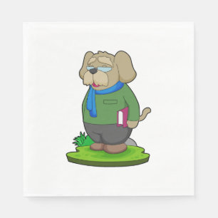 Servilleta De Papel Libro del profesor de perro