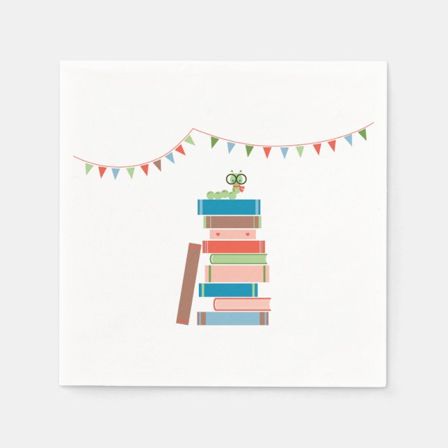 Servilleta De Papel Libro para Baby Shower Napkin (Anverso)