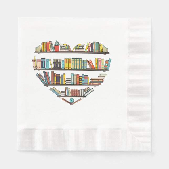 Servilleta De Papel Libros de Guay que leen libros para mujeres L (Anverso)