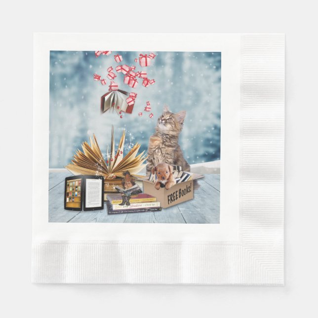 Servilleta De Papel Libros gratis (Anverso)