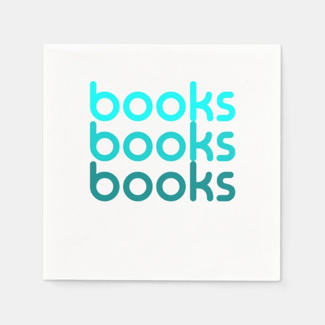 Servilleta De Papel Libros que me encantan leer libros (Anverso)