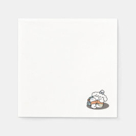 Servilleta De Papel Libros y cortezas - Diseño de lectura de perros es