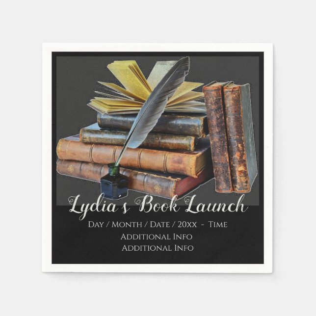 Servilleta De Papel Libros Y Cuencas (Anverso)