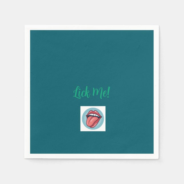Servilleta De Papel Lick Me Napkins (Anverso)