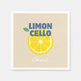 Servilleta De Papel Licor Limoncello Casero Amor Beige Casero