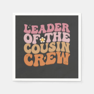 Servilleta De Papel Líder Del Crew De Primos Groovy Retro