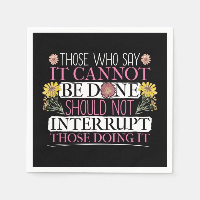 Servilleta De Papel Líder feminista empoderando a las mujeres (Anverso)