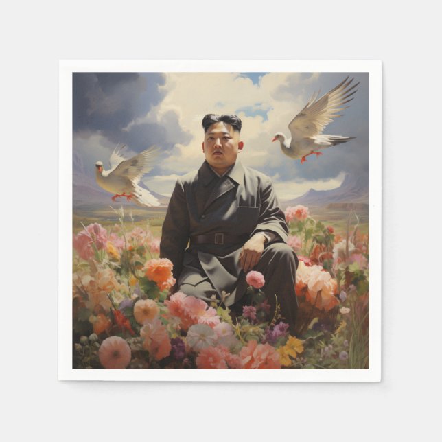 Servilleta De Papel Líder Supremo Kim Jong Un (Anverso)