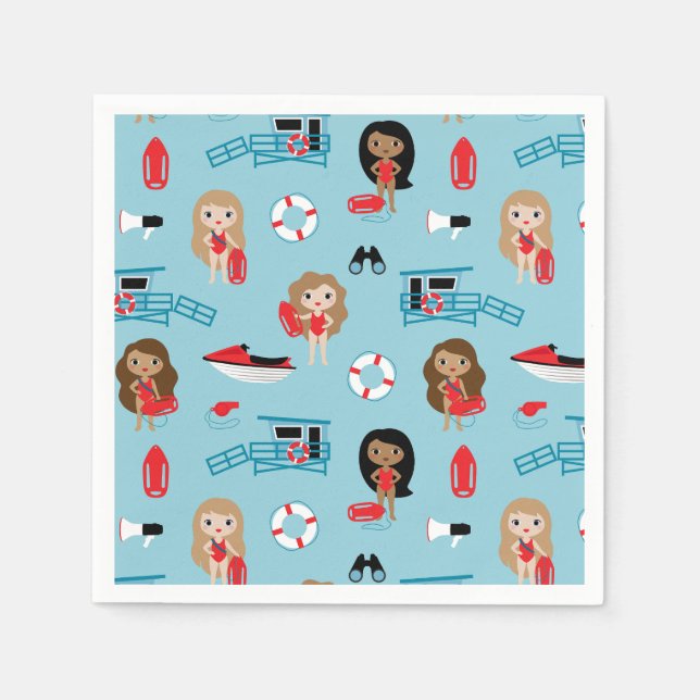 Servilleta De Papel Lifeguard Napkins (Anverso)