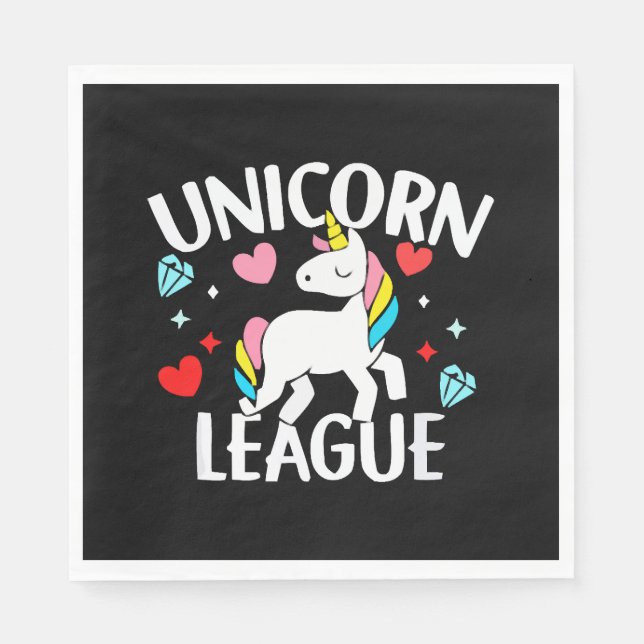Servilleta De Papel Liga de Unicornio (Anverso)