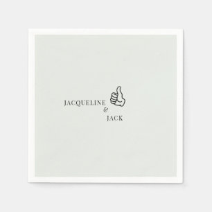 Servilleta De Papel Ligero Sage Thumbup Cocktail personalizado