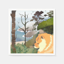 Servilleta De Papel LIL WEATHER Chow -Napkins de papel