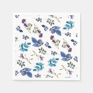 Servilleta De Papel Lila Lavanda Púrpura Iris Floral Chic Primaveral