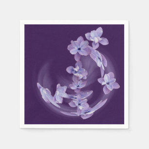 Servilleta De Papel Lilac en círculo