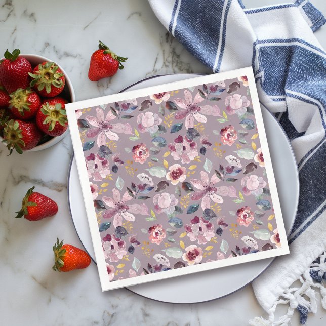 Servilleta De Papel Lilac Floral (Subido por el creador)