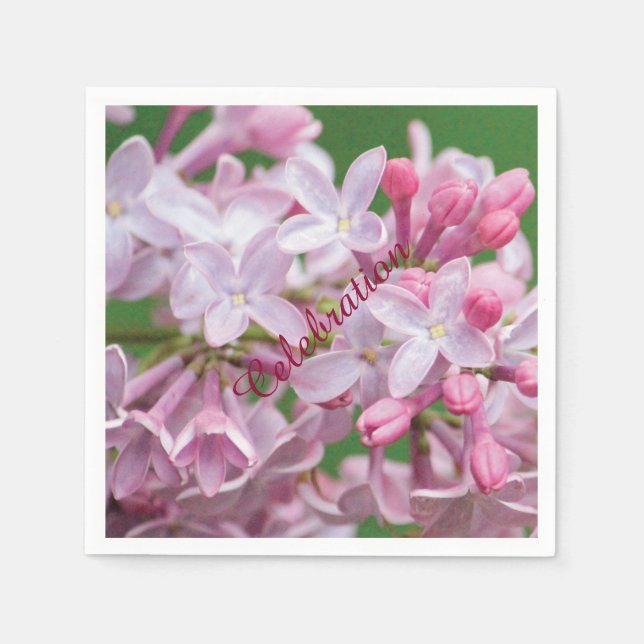 Servilleta De Papel Lilac Paper Celebration Napkins (Anverso)