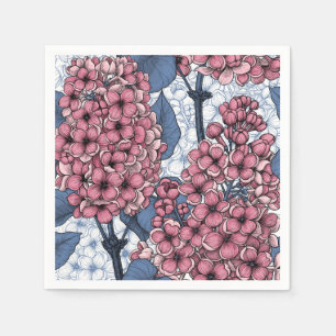 Servilleta De Papel Lilac rosa y azul