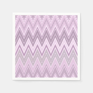 Servilleta De Papel Lilac, rosa, zigzag