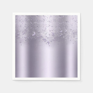 Servilleta De Papel Lilac Shimmer Flutter Butterfly Sweet 16 Fiesta