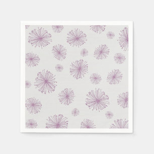 Servilleta De Papel Lilac Wishie Purple Pastel Dandelion Burst Bloom