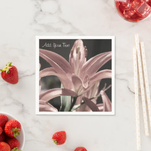 Servilleta De Papel Lilies-Muted Tones por Shirley Taylor