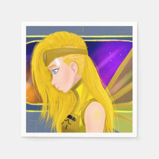 Servilleta De Papel Lilin OC - Ángel Cyborg - Arte inspirado en Starse