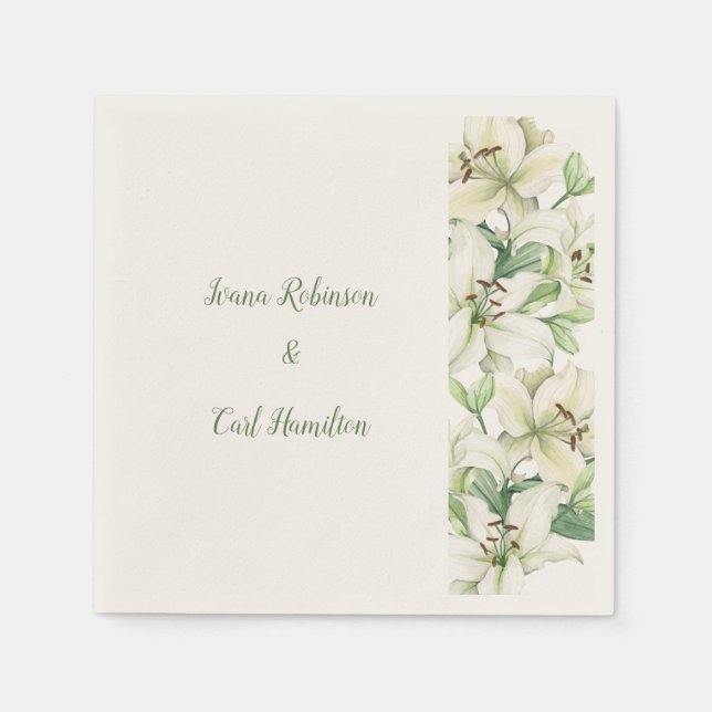 Servilleta De Papel LILY Blossom Elegance (Anverso)