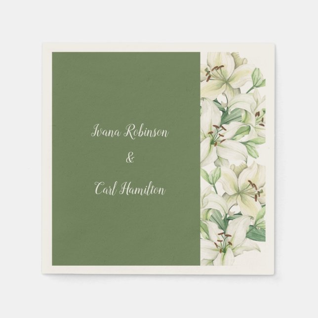 Servilleta De Papel LILY Blossom Elegance (Anverso)