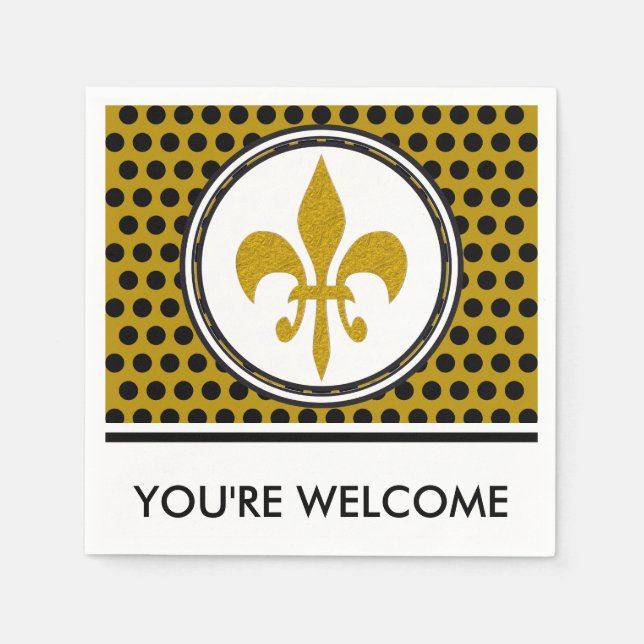 Servilleta De Papel Lily dorada + tus antecedentes e ideas (Anverso)