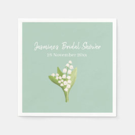 Servilleta De Papel Lily Of The Valley Bouquet Bridal Shower