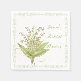 Servilleta De Papel Lily of the Valley Bouquet Paper Napkin