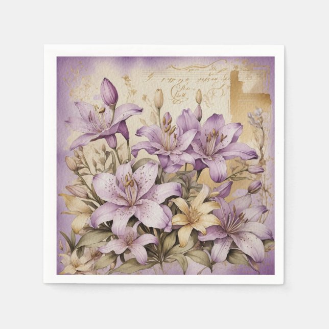 Servilleta De Papel Lily Paper Napkin (Anverso)