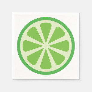 Servilleta De Papel Lime Citrus Slice Cute Primer Fiesta de Cumpleaños