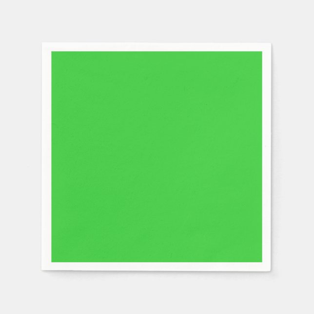 Servilleta De Papel Lime Green Standard Coctail Paper Napkin (Anverso)