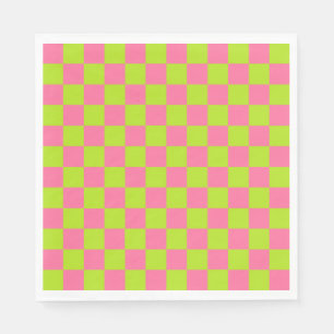 Servilleta De Papel Lime Green y Pink