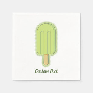 Servilleta De Papel Lime Ice Cream Stick