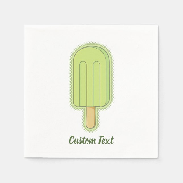 Servilleta De Papel Lime Ice Cream Stick (Anverso)