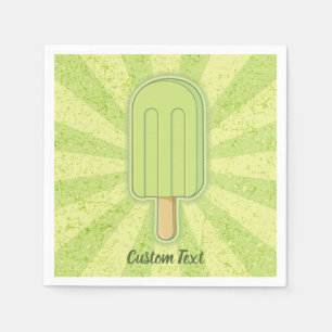 Servilleta De Papel Lime Ice Cream Stick