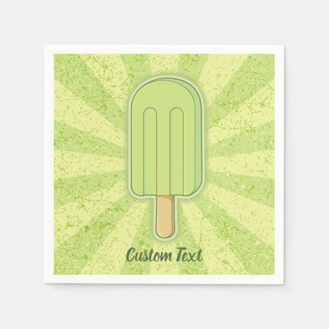Servilleta De Papel Lime Ice Cream Stick (Anverso)