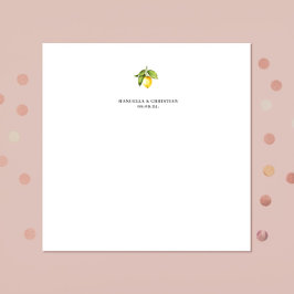 Servilleta De Papel Limón amarillo