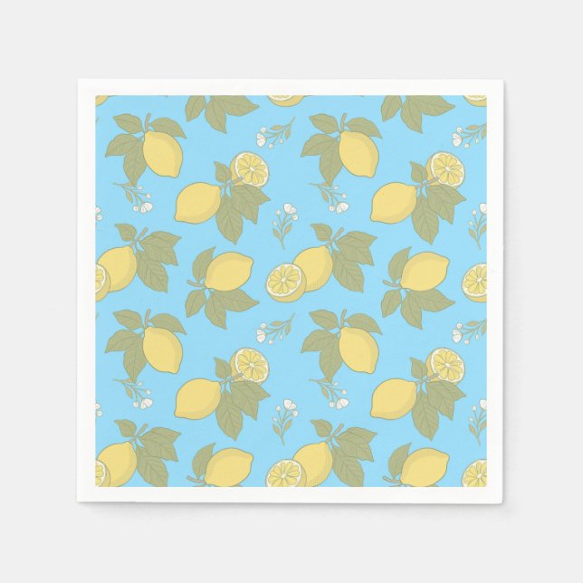 Servilleta De Papel Limón vintage (Anverso)
