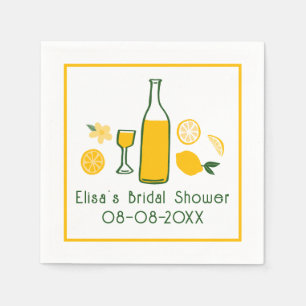 Servilleta De Papel Limoncello Lemonade Lemon PERSONALIZADO Bridal
