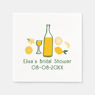 Servilleta De Papel Limoncello Lemonade Lemon PERSONALIZADO Bridal