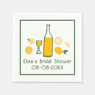 Servilleta De Papel Limoncello Lemonade Lemon PERSONALIZADO Bridal