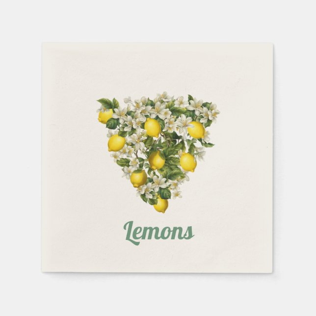 Servilleta De Papel Limones (Anverso)