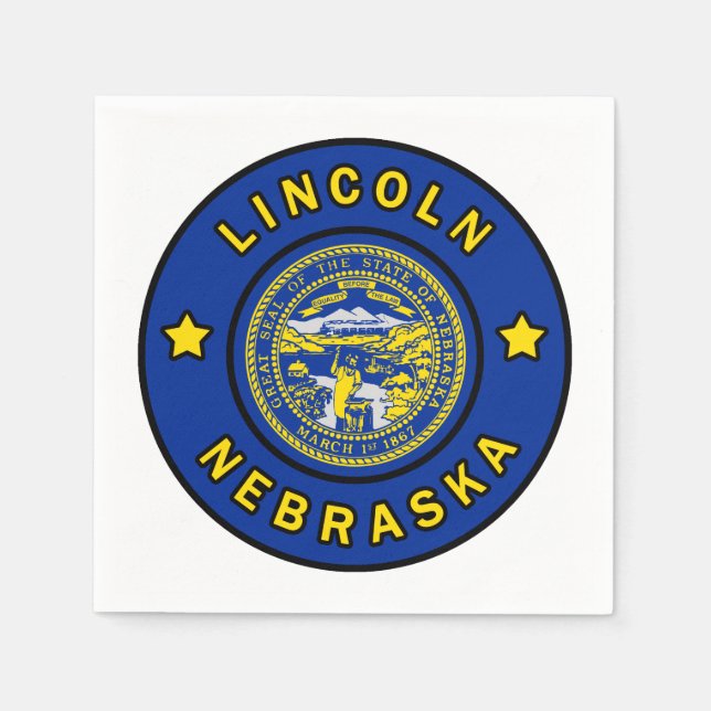 Servilleta De Papel Lincoln Nebraska (Anverso)